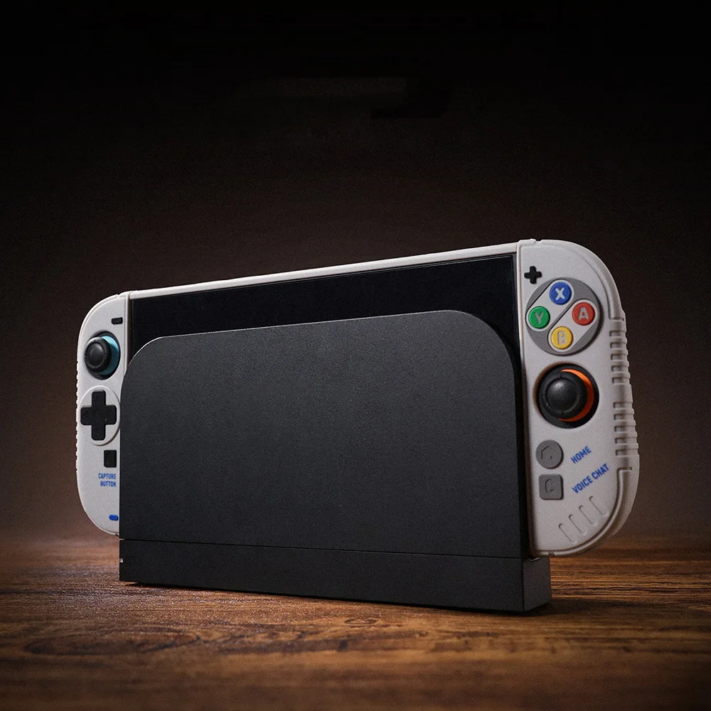 Retro Hard Protection Case for Nintendo Switch 2 Console - Silicone Grip Protective Cover for Joy Con 2 Controller W/ Free Caps