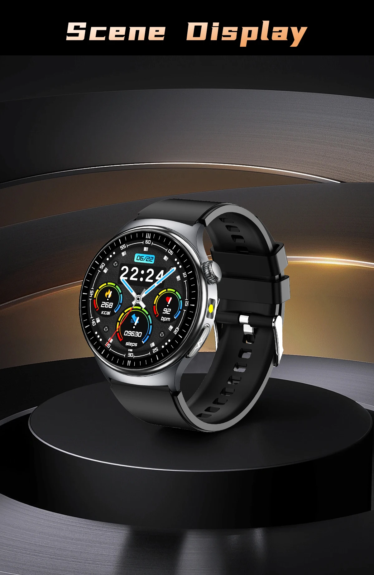 2026 New AI-Diagnosis Care Smartwatch ECG+PPG Accurate Uric Acid Blood Pressure Body Fat Five Organ Fitness Waterproof Smartwatc