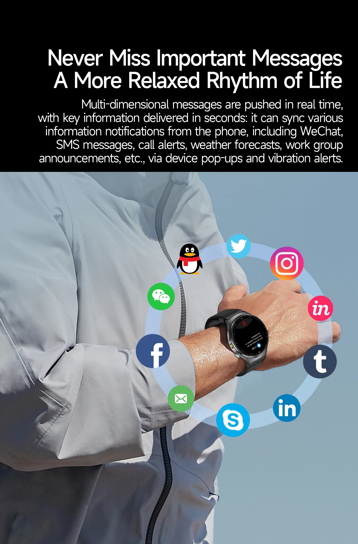 2026 New AI-Diagnosis Care Smartwatch ECG+PPG Accurate Uric Acid Blood Pressure Body Fat Five Organ Fitness Waterproof Smartwatc