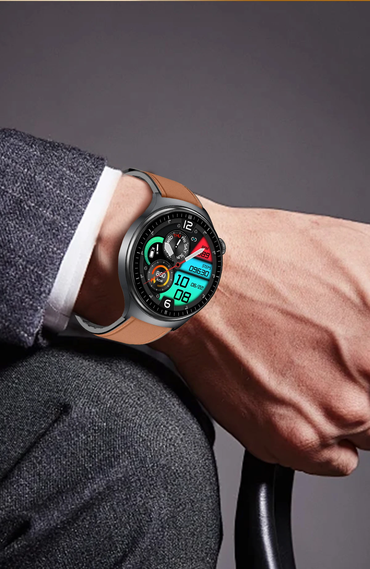 2026 New AI-Diagnosis Care Smartwatch ECG+PPG Accurate Uric Acid Blood Pressure Body Fat Five Organ Fitness Waterproof Smartwatc