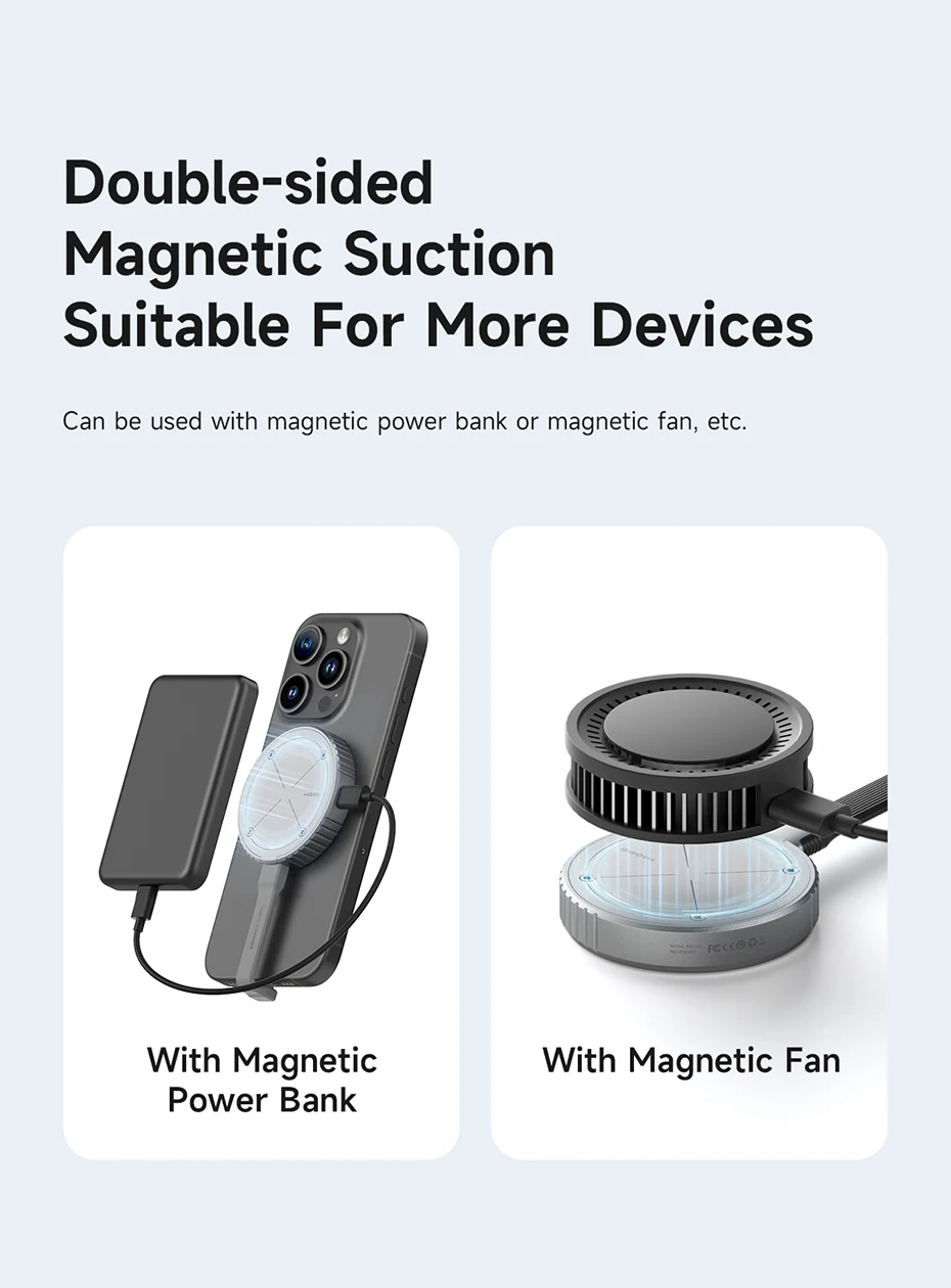 Hagibis Magnetic M.2 2230 NVMe SSD Enclosure SSD Case USB C 3.2 Gen2 to NVMe PCI-E for iPhone 16 Pro 17 ProRes Magsafe MacBook
