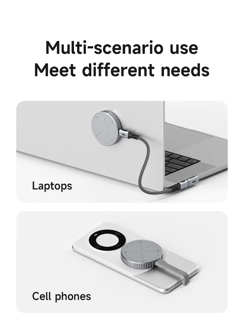 Hagibis Magnetic M.2 2230 NVMe SSD Enclosure SSD Case USB C 3.2 Gen2 to NVMe PCI-E for iPhone 16 Pro 17 ProRes Magsafe MacBook