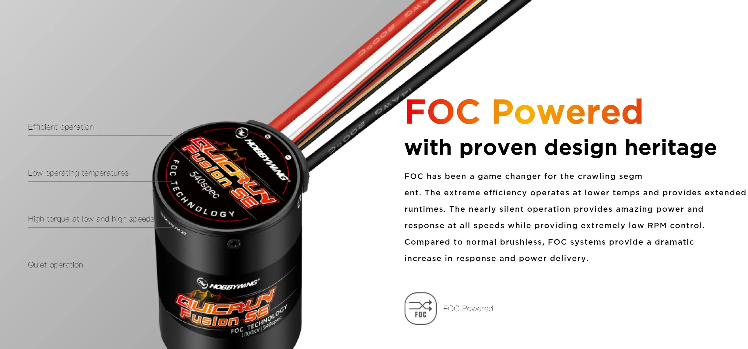 Hobbywing QuicRun Fusion SE 1200KV / 1800KV Sensored Brushless Motor Built In 40A ESC 2 in 1 Waterproof For 1/10 1/8 RC Car Part