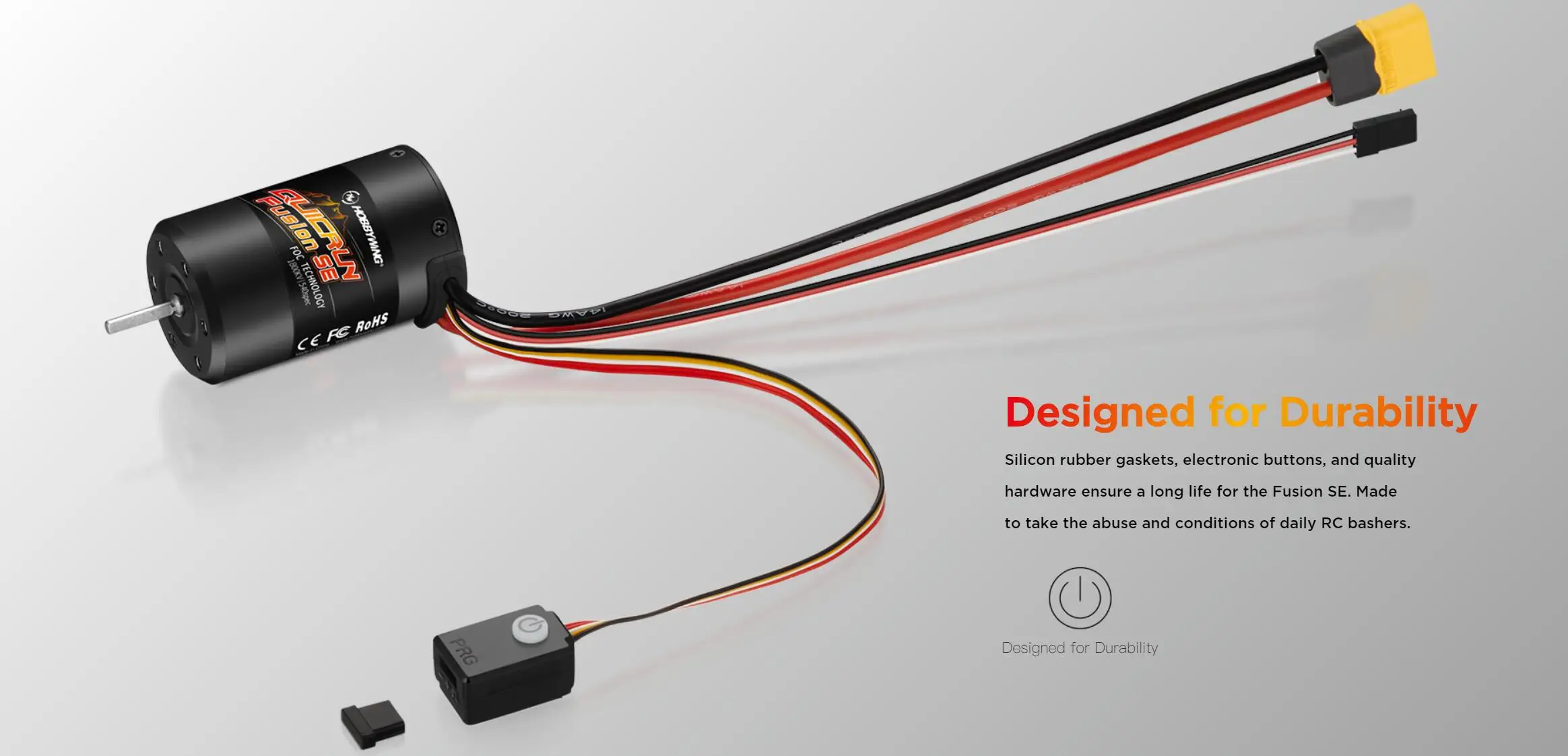Hobbywing QuicRun Fusion SE 1200KV / 1800KV Sensored Brushless Motor Built In 40A ESC 2 in 1 Waterproof For 1/10 1/8 RC Car Part