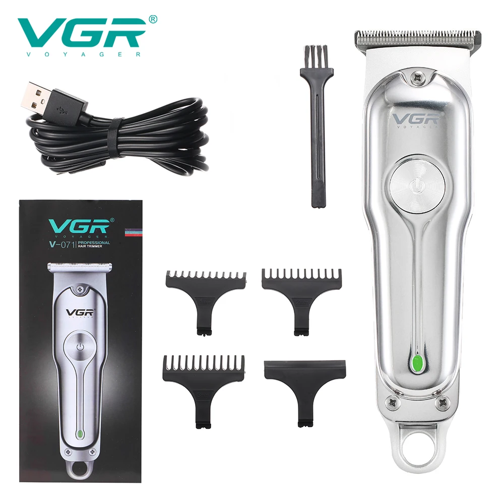 VGR 071 Hair Trimmer Professional Hair Clipper Wireless Hair Cutting Machine Electric Zero Cutting Machine Trimmer for Men