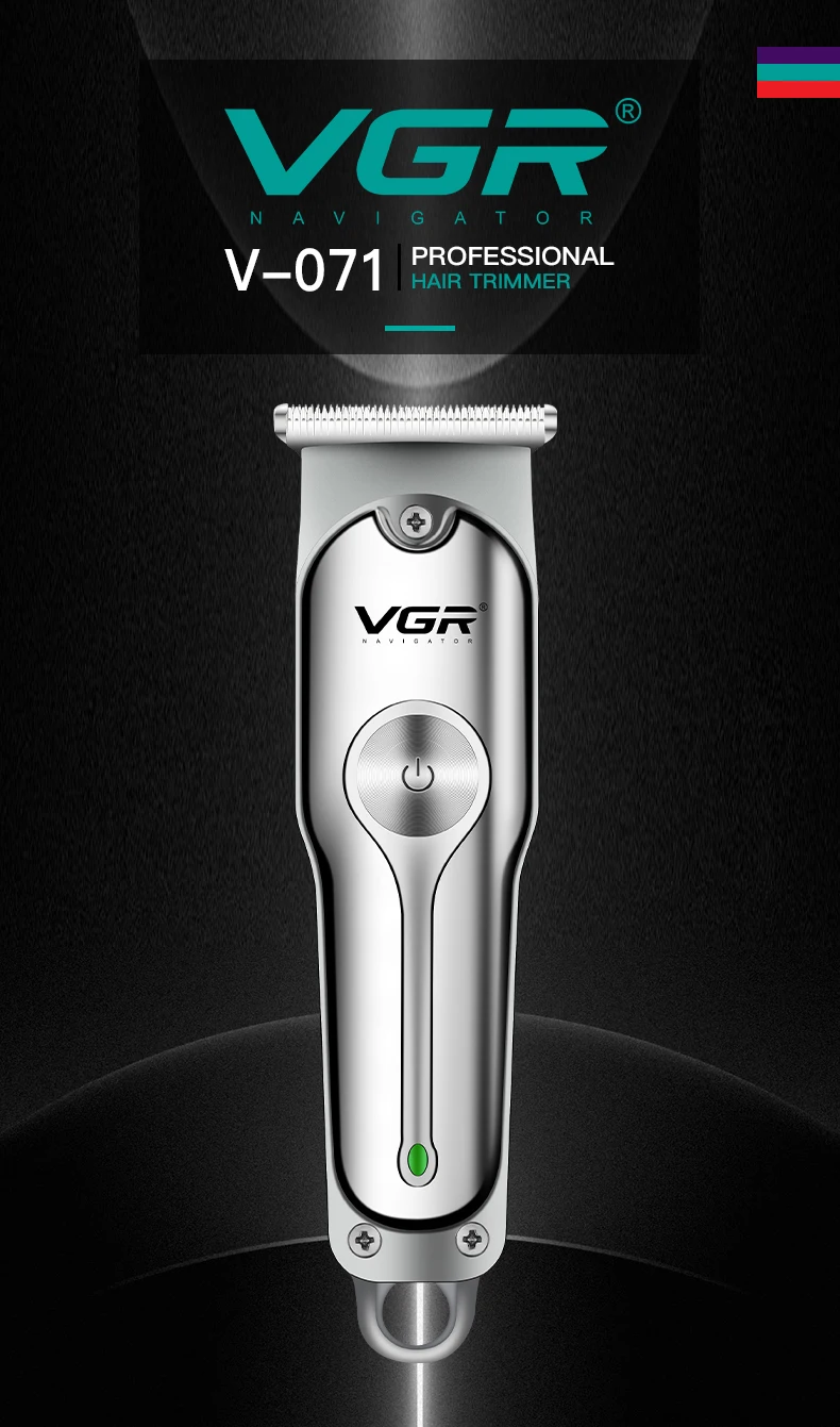 VGR 071 Hair Trimmer Professional Hair Clipper Wireless Hair Cutting Machine Electric Zero Cutting Machine Trimmer for Men