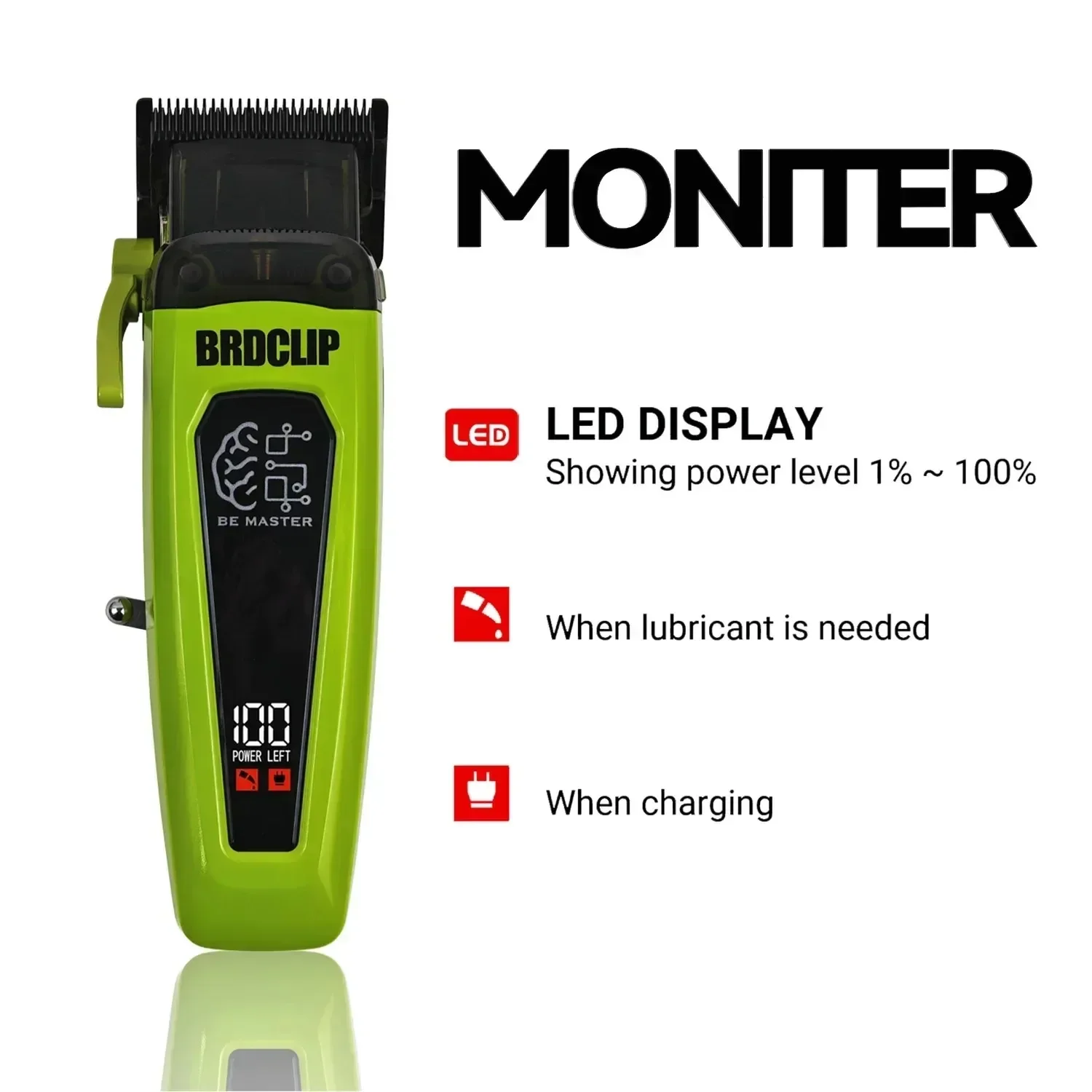 BRD 106 617 609 Professional Electric Hair Clipper Hair Trimmer DLC Blade with Base 7500RPM 7000RPM Barber Set BRDCLIP