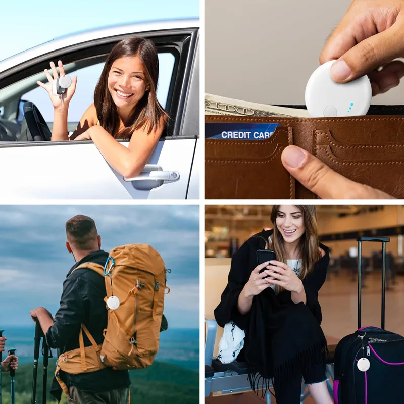 Android Air Tracker Tag Bluetooth Tracker Smart Tags Work with Google Find Hub App Search Locator Tracking Device Item Finder