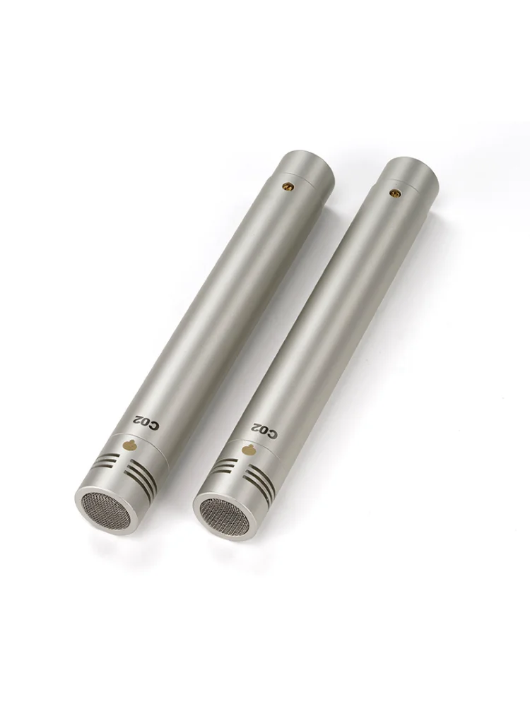 C02 Condenser Small-Diaphragm Suspension Microphone Pencil Type Mic with Shockproof Clip Piano Recording C02 Audio Instrument