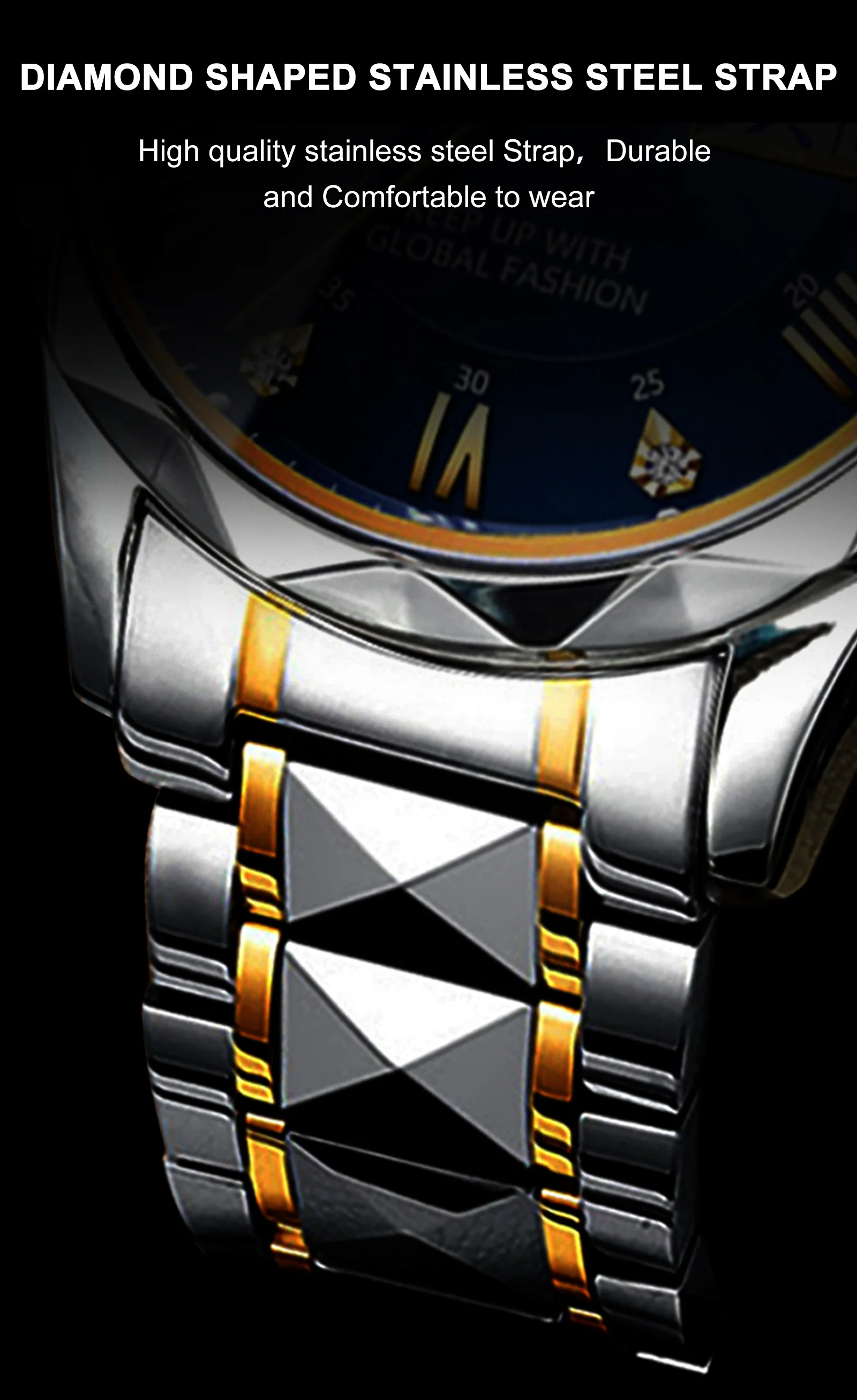 POEDAGAR Business Luxury Men's Watches Waterproof Stainless Steel Luminous Man Wristwatch Date Week Sport Men Quartz Watch Reloj