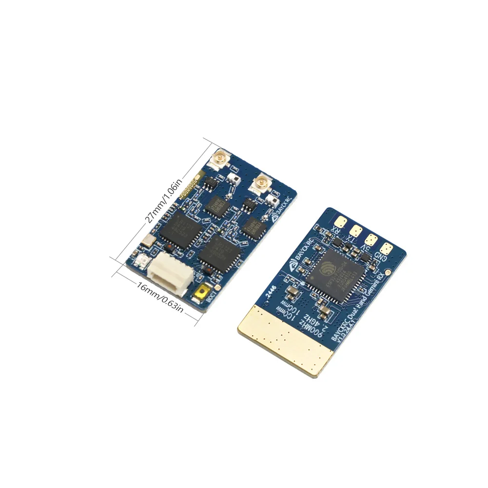 BAYCK ELRS 900MHz 2.4GHz 915M ELRS Dual Band Gemini Receiver ExpressLRS RX TCXO For RC FPV Racing Long Range Drone Fixed Wing