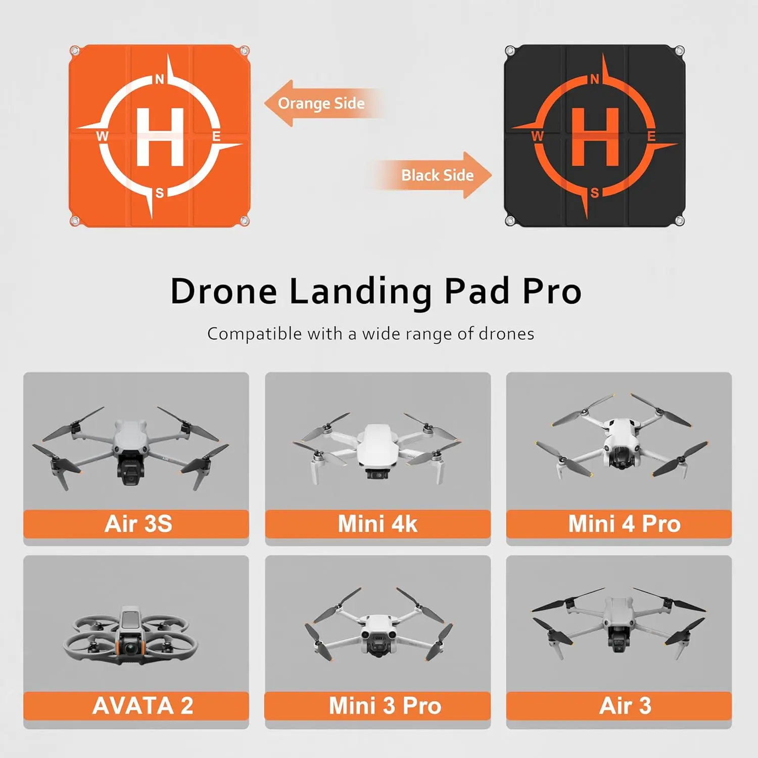 STARTRC Drone Landing Pad Universal Quick Foldable Landing Platform for DJI Neo/Mini 4 Pro Holy Stone/FPV Drone 22 Inch/55 cm