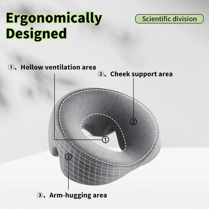 Special Comfortable Breathable Memory Foam Face Pillow for Head for Massage Beauty Salons Body Bed Hole Office Nap Various