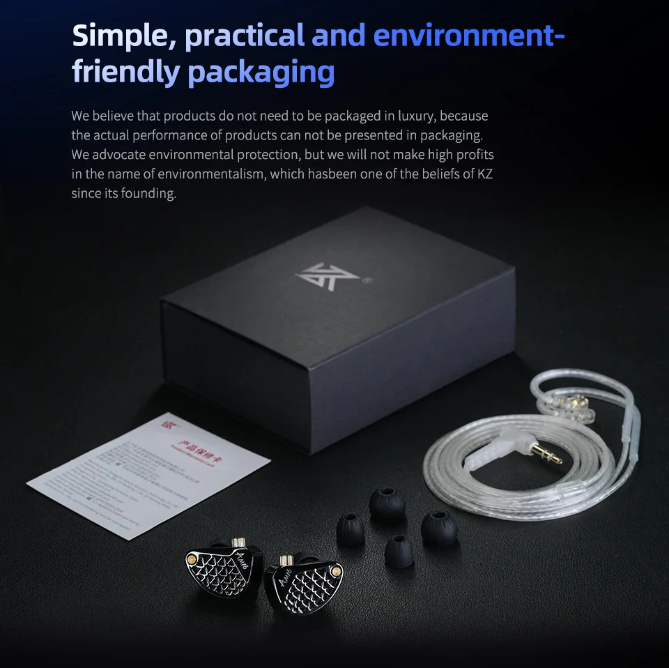 KZ AM16 Wired in-ear headphones 16ba armature balanced high-fidelity low-monitoring headphones with cancellation