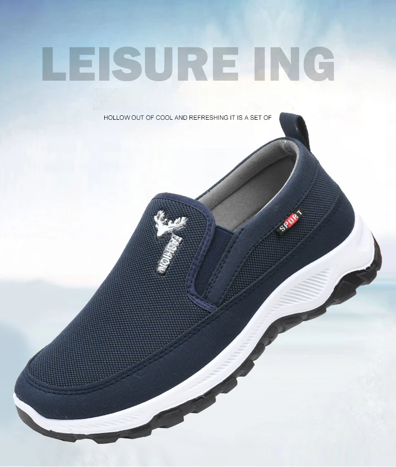 Men Running Hiking Sneakers Breathable Orthopedic Travel Plimsolls Slip On Comfortable for Outdoor Activity Hiking Walking