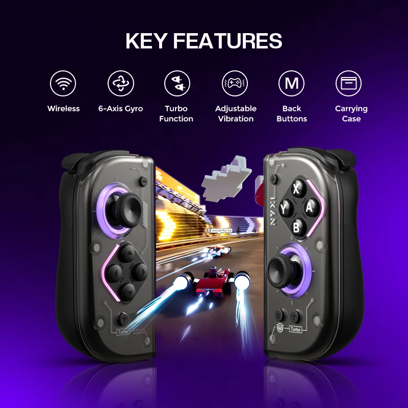 NYXI-Hyperion 2 Wireless Game Controller Dual Hall Joycon Gamepad Compatible with Nintendo Switch  Switch OLED And Switch Lite