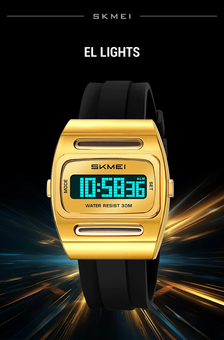 SKMEI 2563 Brand Men Electronic Watch New Fashion Alarm Clock Calendar Solar Energy Luminous Electronic Digital Watches for Man