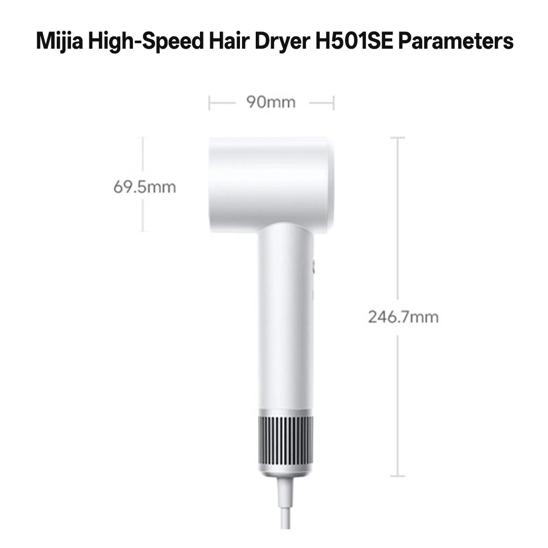 XIAOMI MIJIA High Speed Hair Dryer Professional Negative Ion Hair Care 110,000 Rpm 1600W Electric Portable Hair Dryer