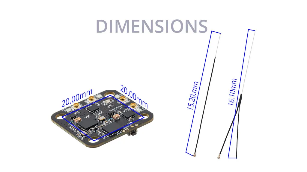 Radiomaster DBR4 2.4GHz Dual Band Gemini Xrossband ExpressLRS Receiver