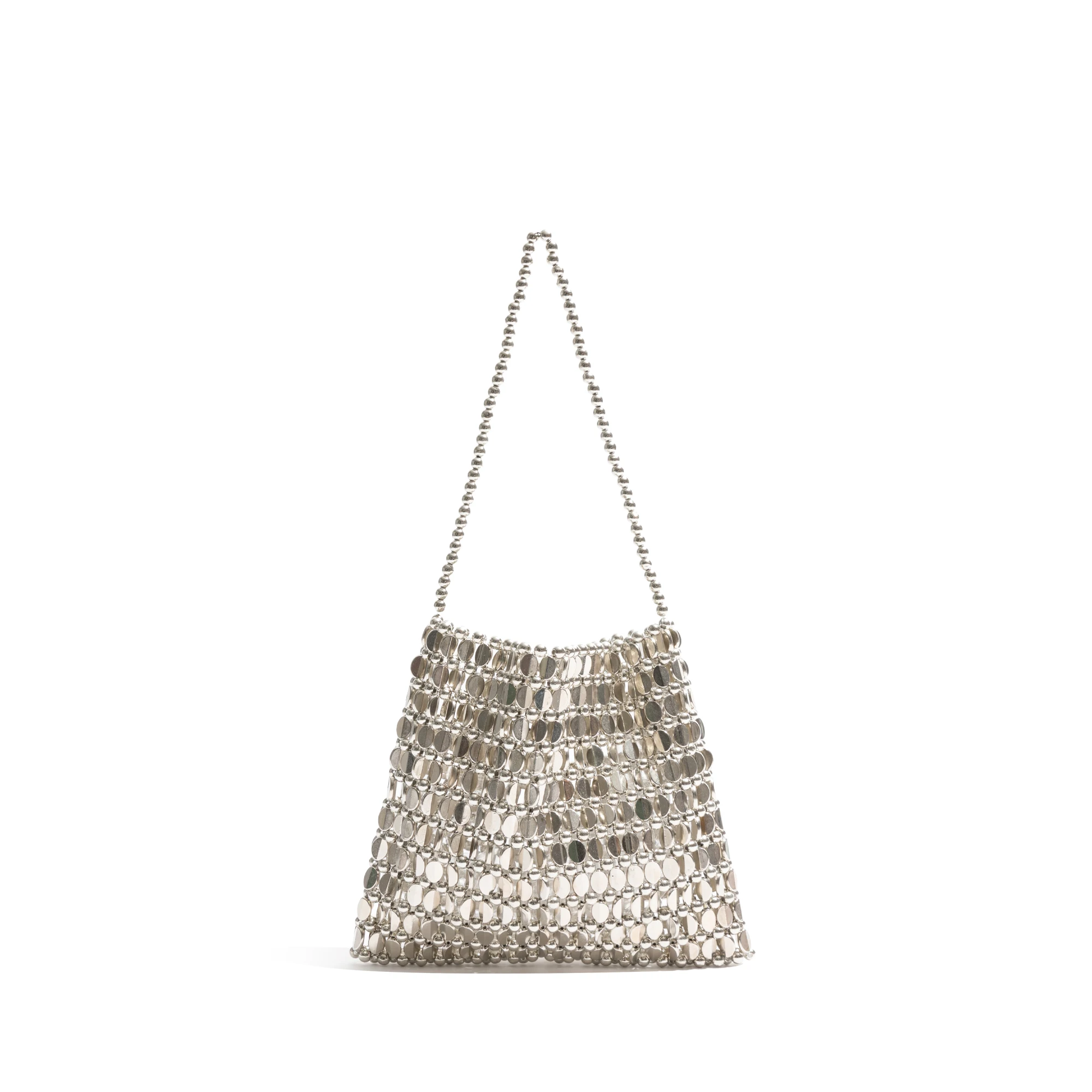 KOKOPEAS Handmade Bead Bag Bead Glitter Woven Phone Bag Luxury Bags for Women Shiny Sequins Shoulder Crossbody Bag Evening Hobos