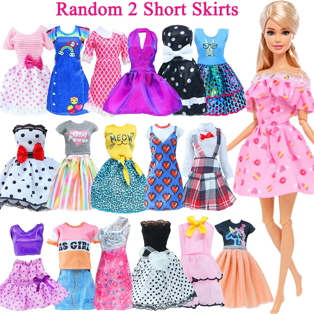 50 Pcs/Set Handmade Doll Clothes for 11.5'' Doll 2 Evening Gown Bikinis 3 Outfit 2 Mini Dress 10 Hangers 31 Accessories Kids Toy