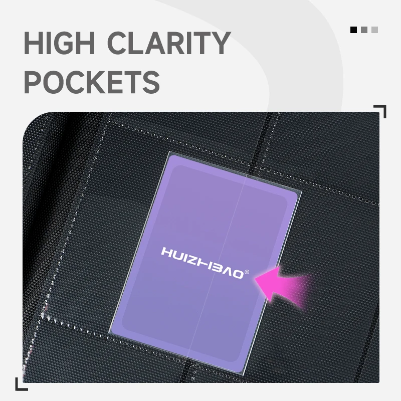 9/12 Pocket Zipper Card Binder, Trading card album, Durable Side Loading Card for mtg tcg for football