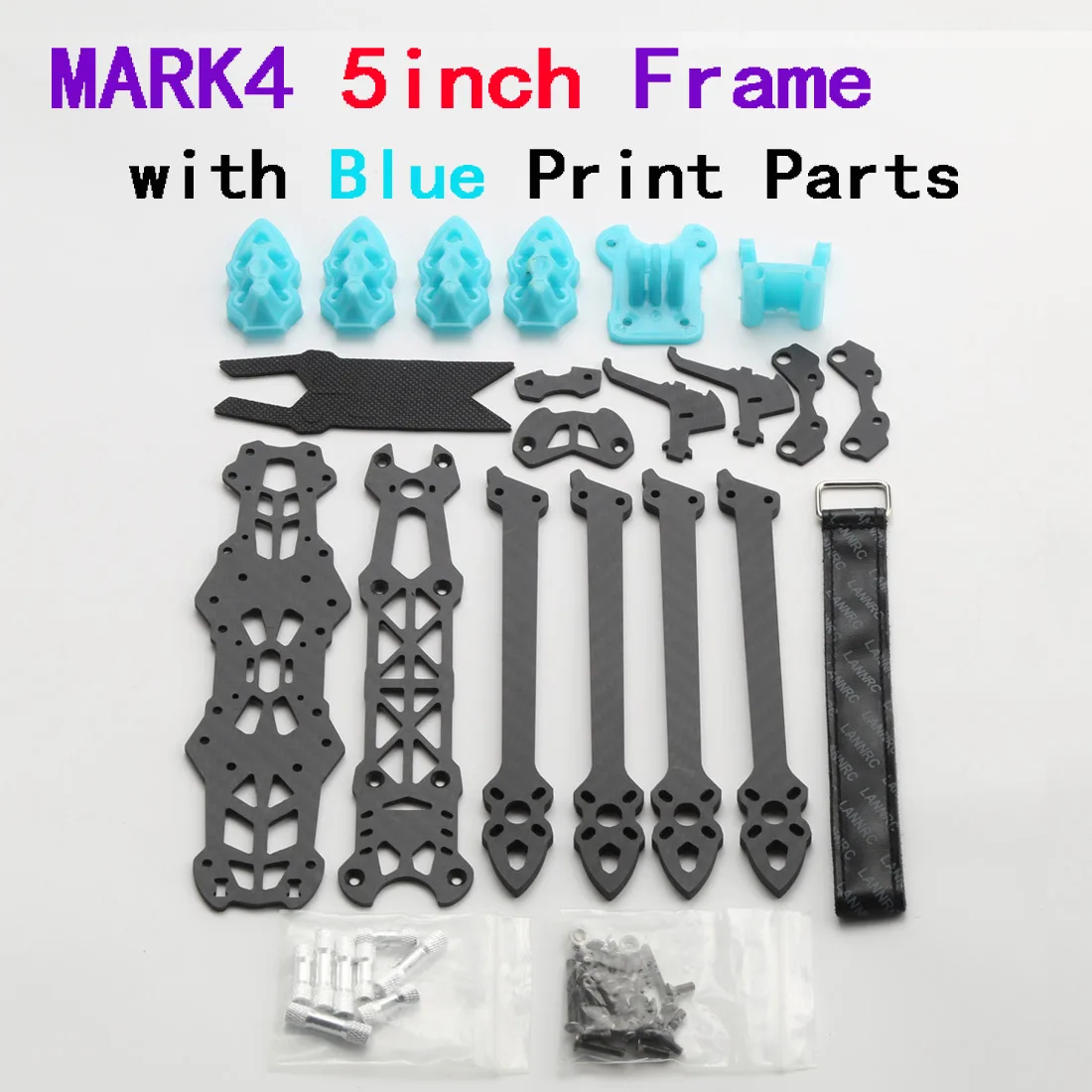 Mark4 5inch FPV Carbon Fiber Frame 225mm Wheelbase 5mm Arm Freestyle Long Range Frame for RC Quadcopter Racing Drone