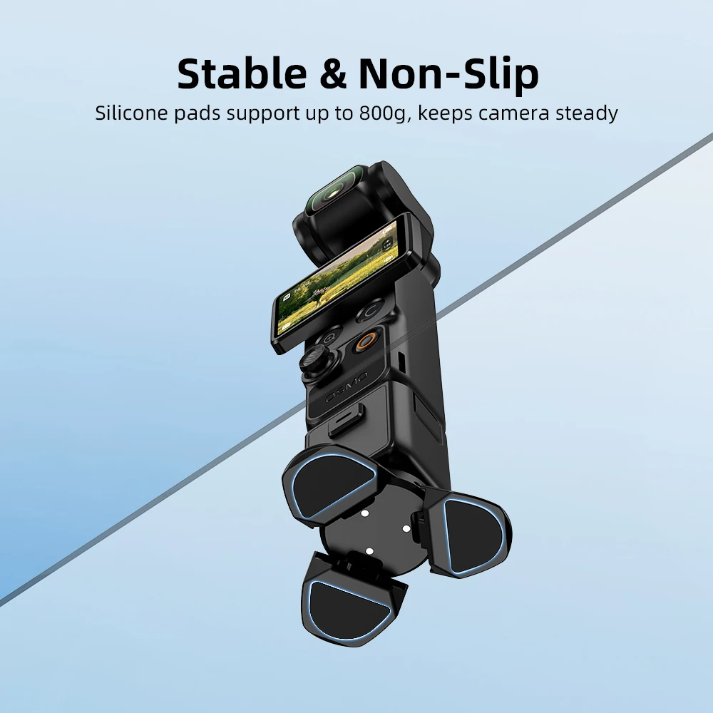 BRDRC Tripod or DJI OSMO Pocket 4/Insta360 Luna Ultra Accessories Mini Metal Tripod Desktop Photography Stand Magnetic Mount