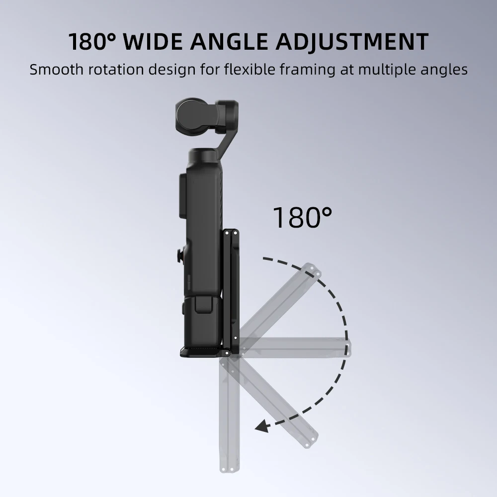 BRDRC Magnetic Quick Release Tripod for DJI Pocket 4/Pocket 3 Foldable Metal Photography Tripod with Hidden Hook for Travel