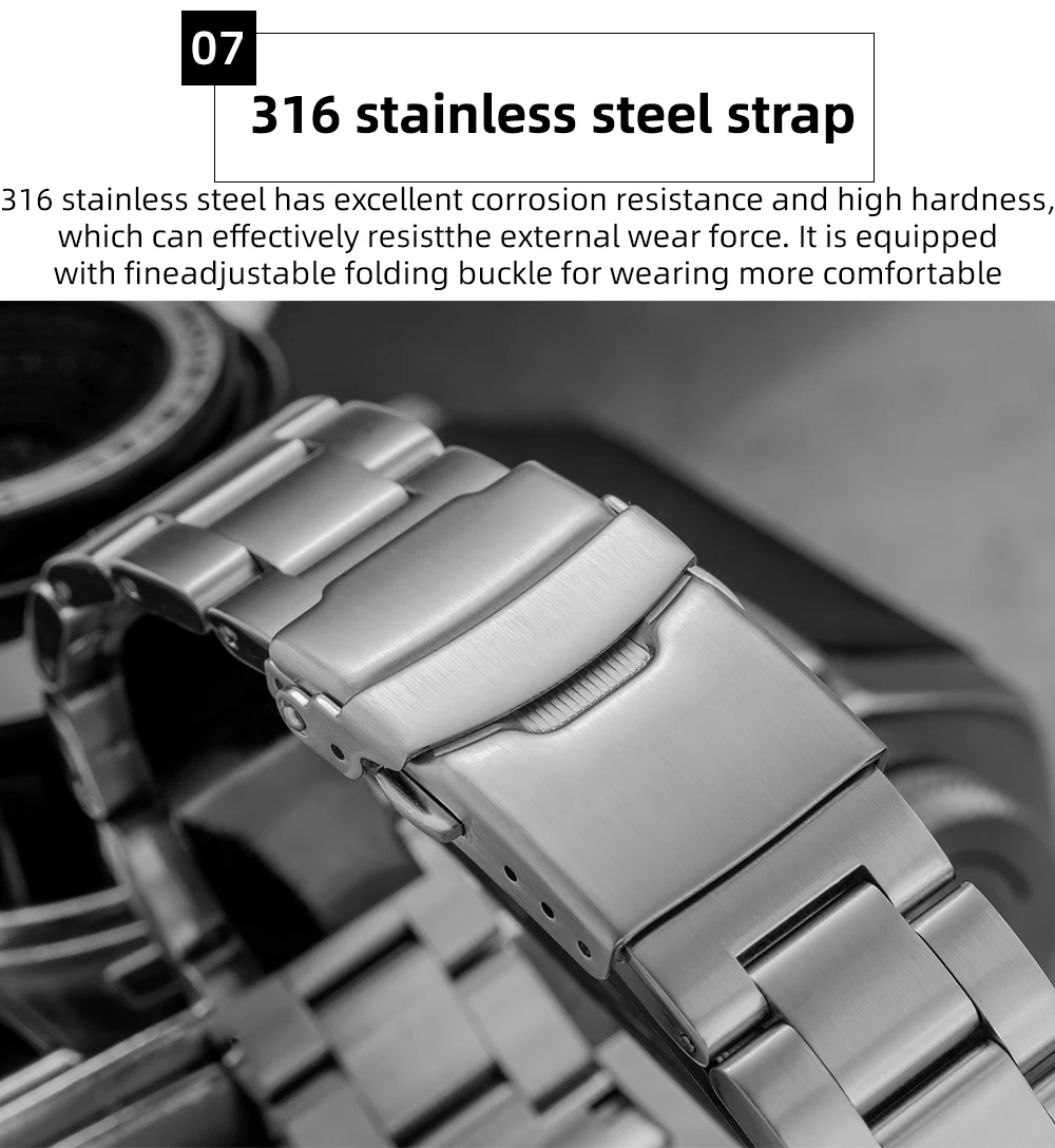 ADDIESDIVE Hot Selling Men's Automatic Watch Sapphire Glass 200m Waterproof Watch BGW9 Night Light Classic Men's Watch AD2536