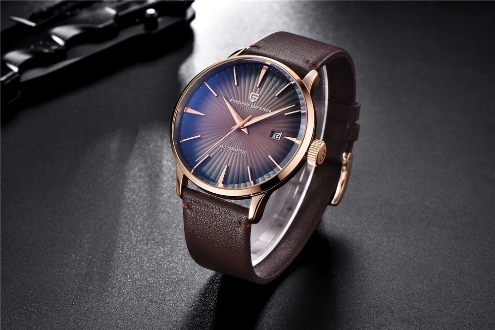 2026 New PAGANI DESIGN Men's Watches Fashion Sports Gold Watch For Men Automatic Mechanical Wristwatches Men Waterproof Leather