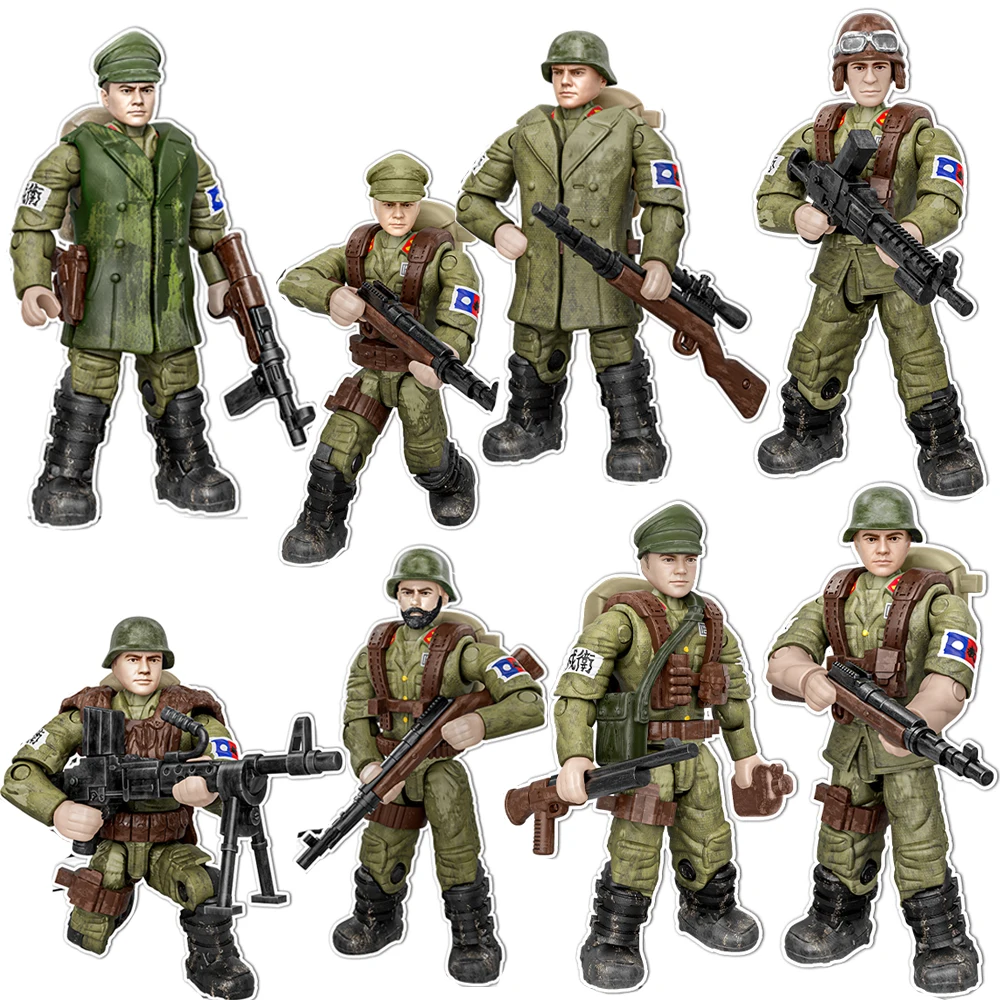 World War Army Military Soldiers Special Forces Model Assemble Building Blocks Bricks Detailed Education Model DIY Birthday Toys