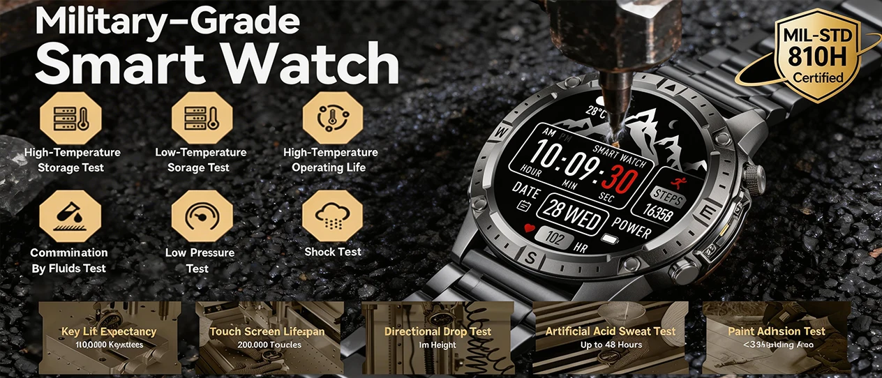 2026New Military Tank GPS SmartWatch Offline Map 10ATM Swim 2GB RAM Music Altitude Compass Bt Call Fitness Sports Smartwatch Men