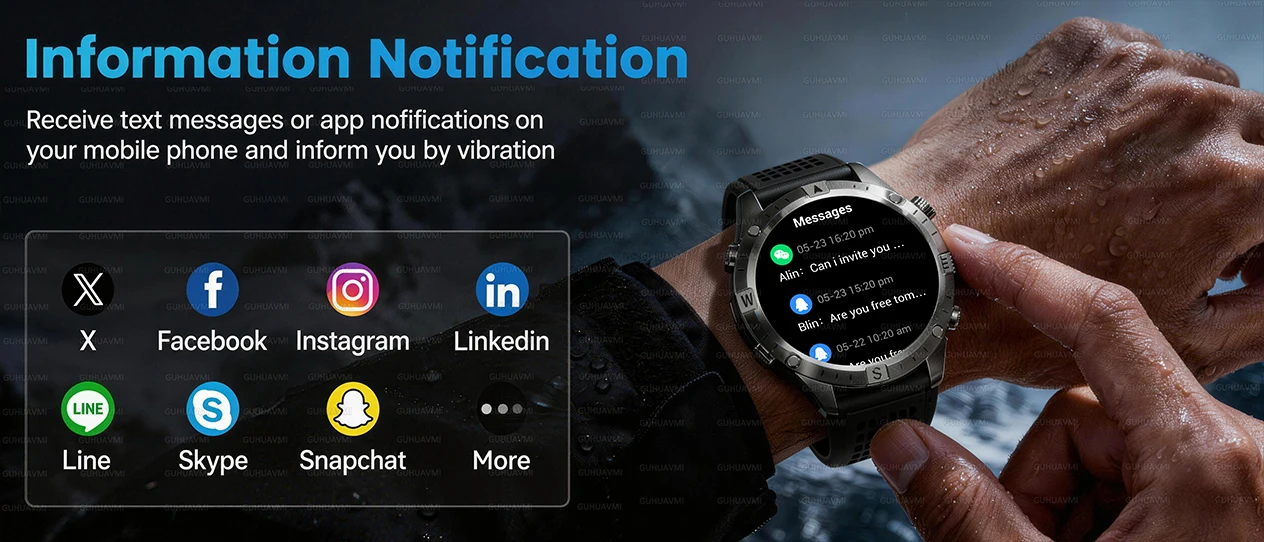 2026New Military Tank GPS SmartWatch Offline Map 10ATM Swim 2GB RAM Music Altitude Compass Bt Call Fitness Sports Smartwatch Men