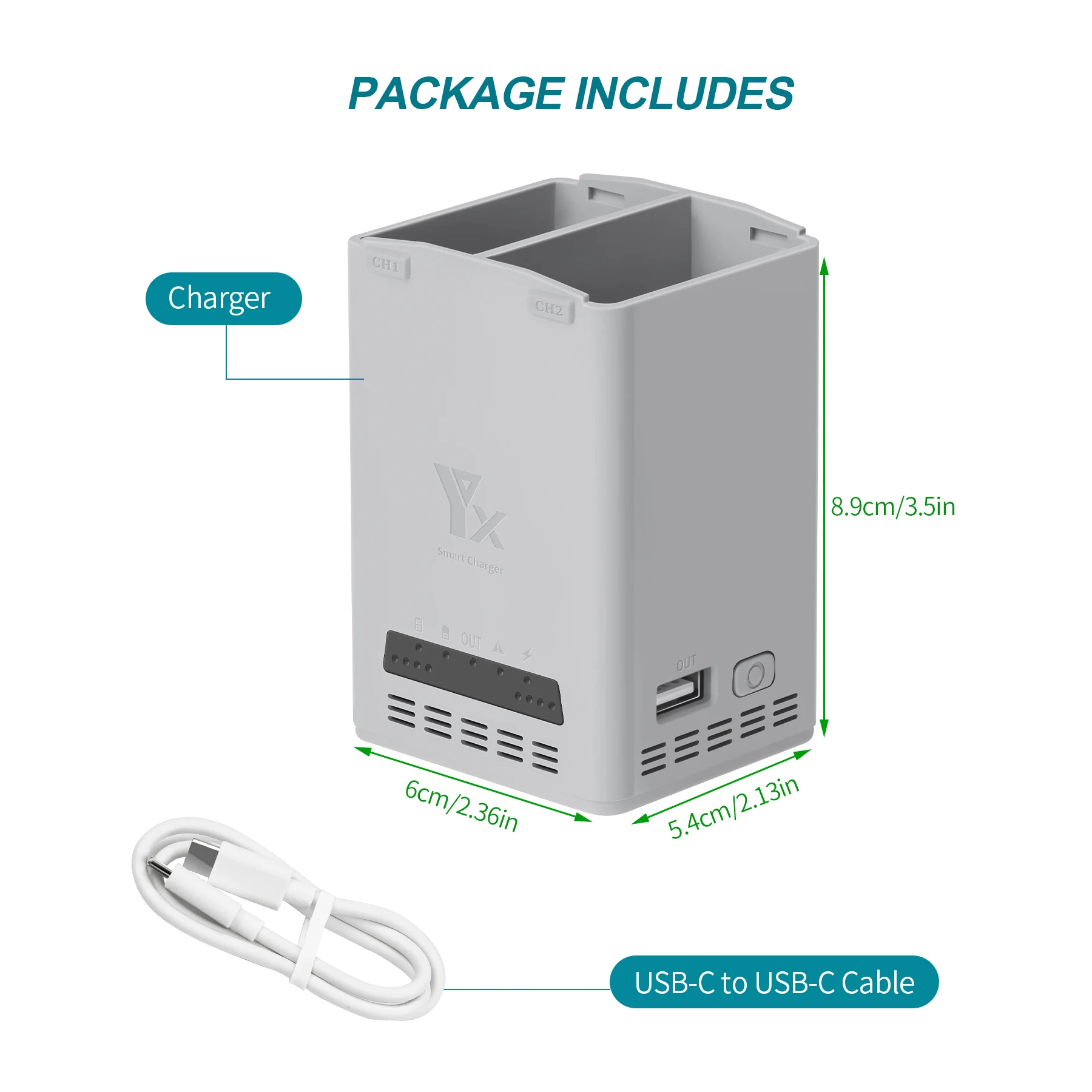 65W Intelligent Battery Charger for DJI Lito 1/Lito X1 Drone Battery Charger Accessory