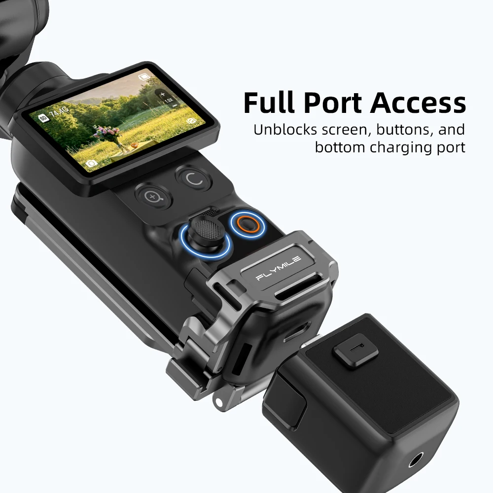 Flymile Metal Mantis Magnetic Tripod for DJI Osmo Pocket 3/4/4P Desktop Stand Selfie Handle Vlog Live Streaming Accessories