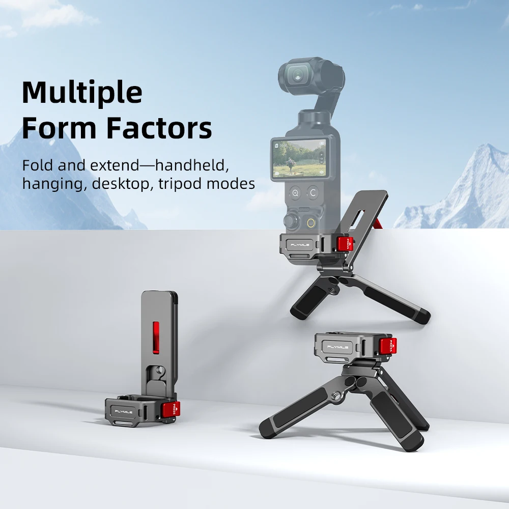 Flymile Metal Mantis Magnetic Tripod for DJI Osmo Pocket 3/4/4P Desktop Stand Selfie Handle Vlog Live Streaming Accessories