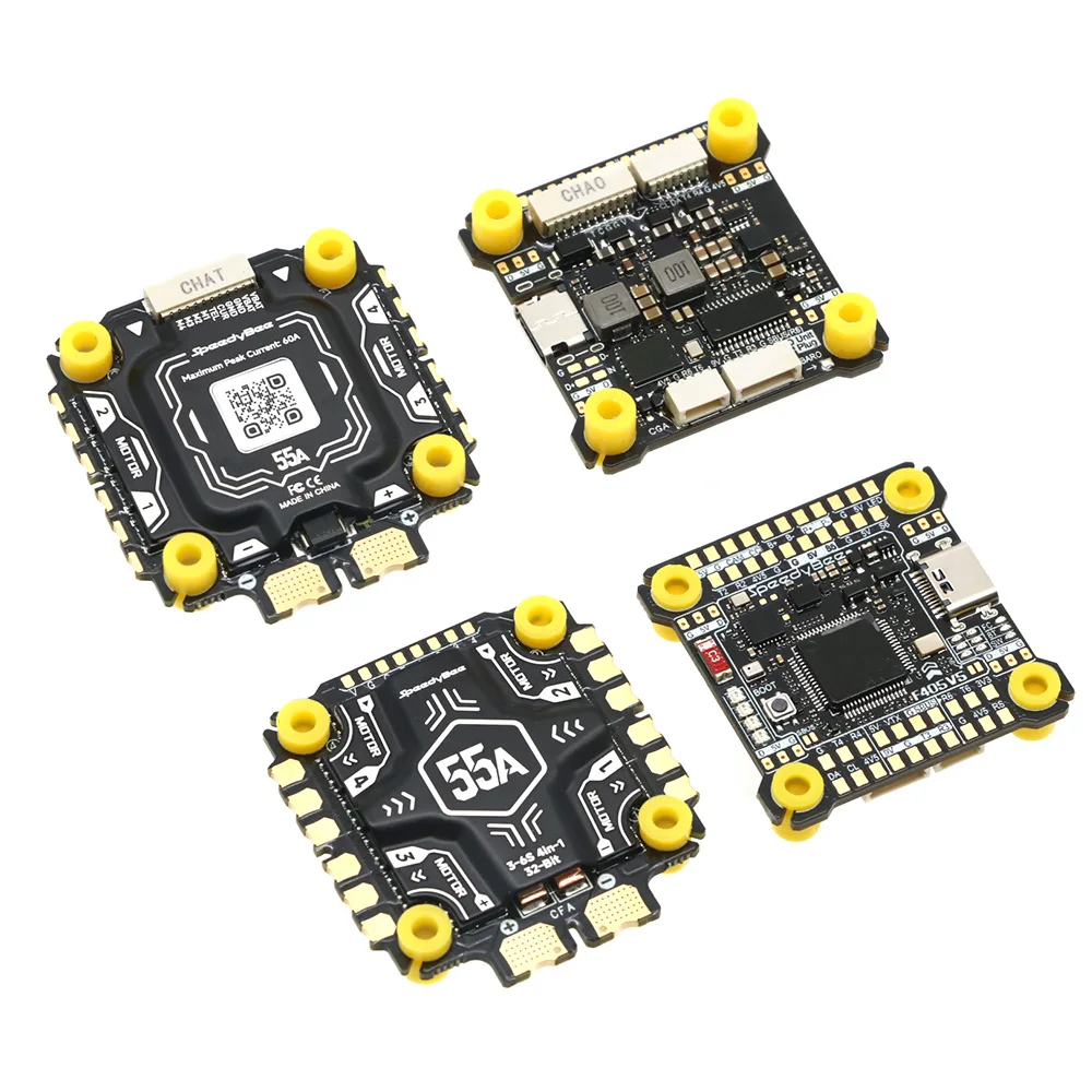 SpeedyBee F405 V5 OX32 55A 30x30 Model Aircraft FC&ESC Stack F405 Flight Controller 55A 4in1 ESC for FPV Drone