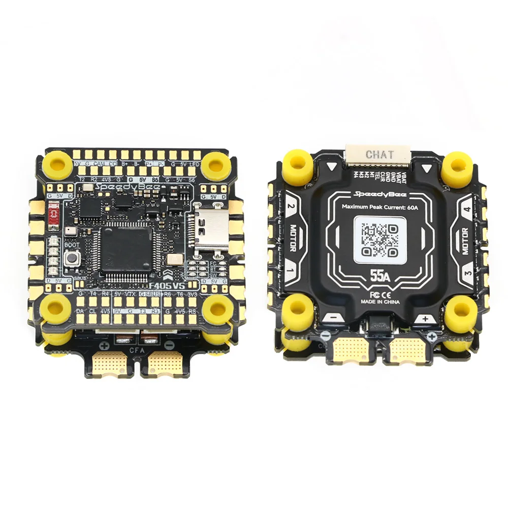 SpeedyBee F405 V5 OX32 55A 30x30 Model Aircraft FC&ESC Stack F405 Flight Controller 55A 4in1 ESC for FPV Drone
