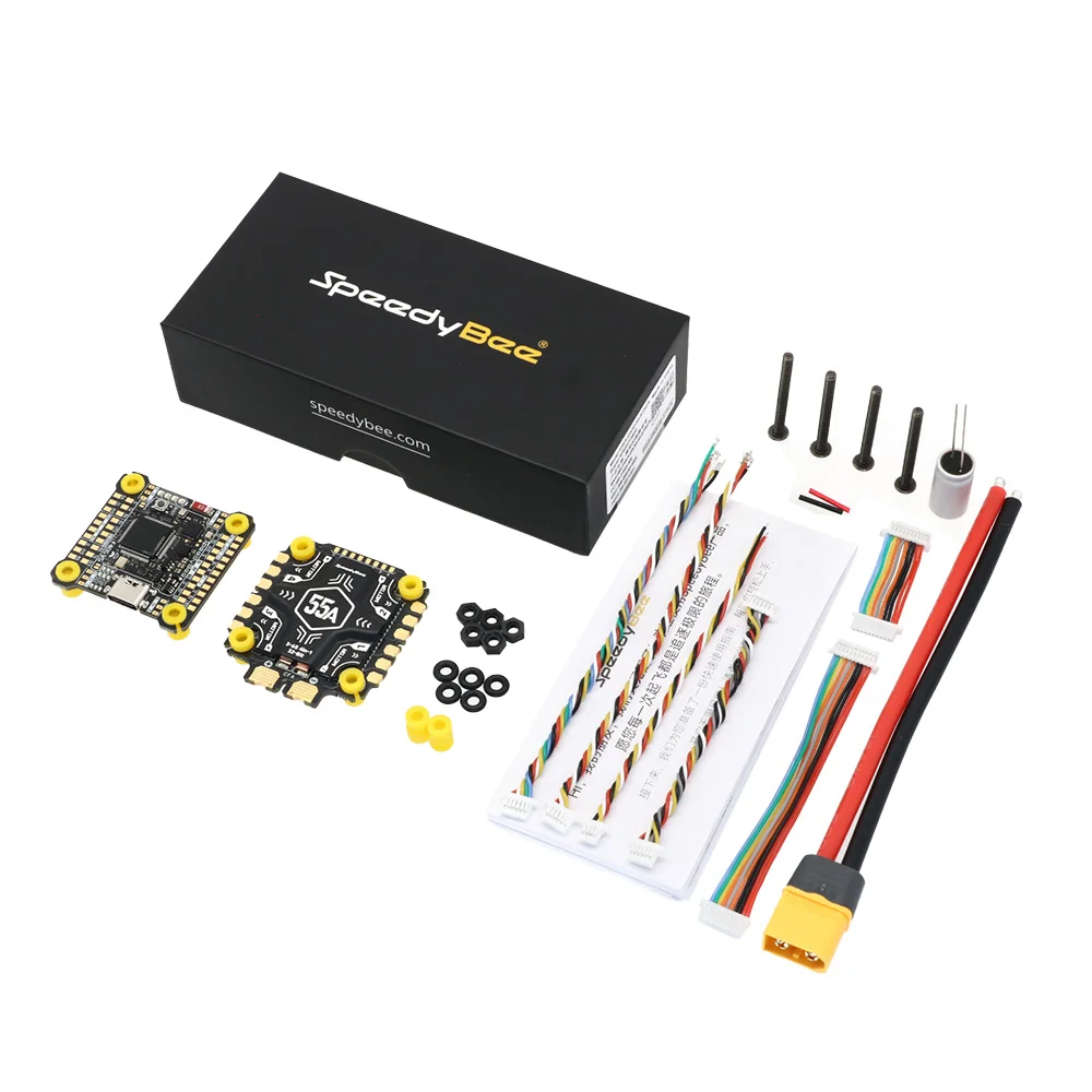 SpeedyBee F405 V5 OX32 55A 30x30 Model Aircraft FC&ESC Stack F405 Flight Controller 55A 4in1 ESC for FPV Drone