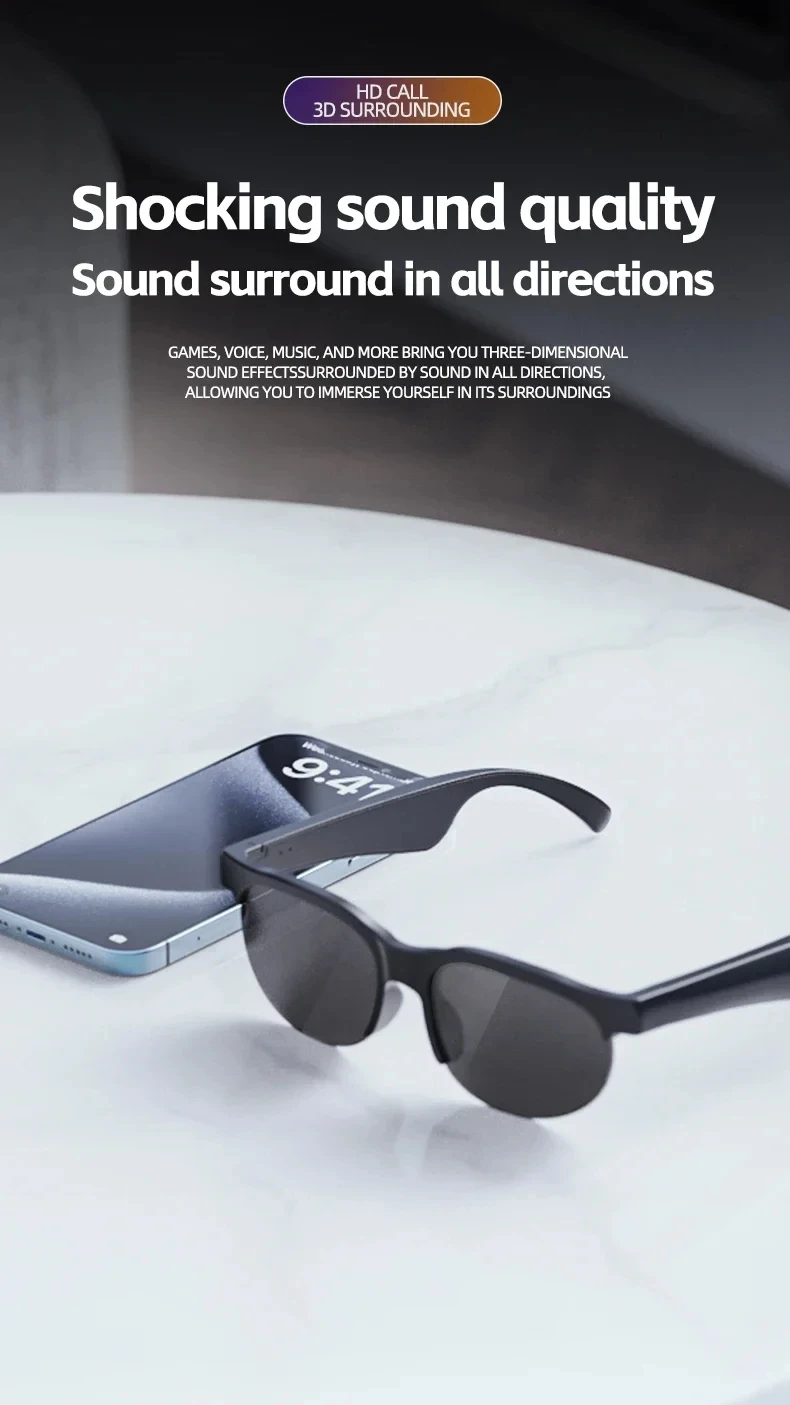 OnePlus AI Smart GlassesTranslation Listening To Music Bluetooth Conversation Recording Smart Sunglasses for Men Women 2026 New