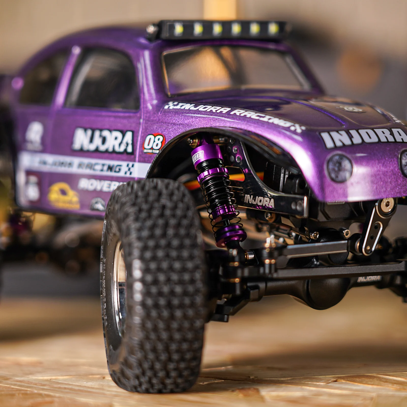 INJORA 36mm 40mm Big Bore Oil Shock Absorber for 1/24 RC Crawler SCX24 FCX24M