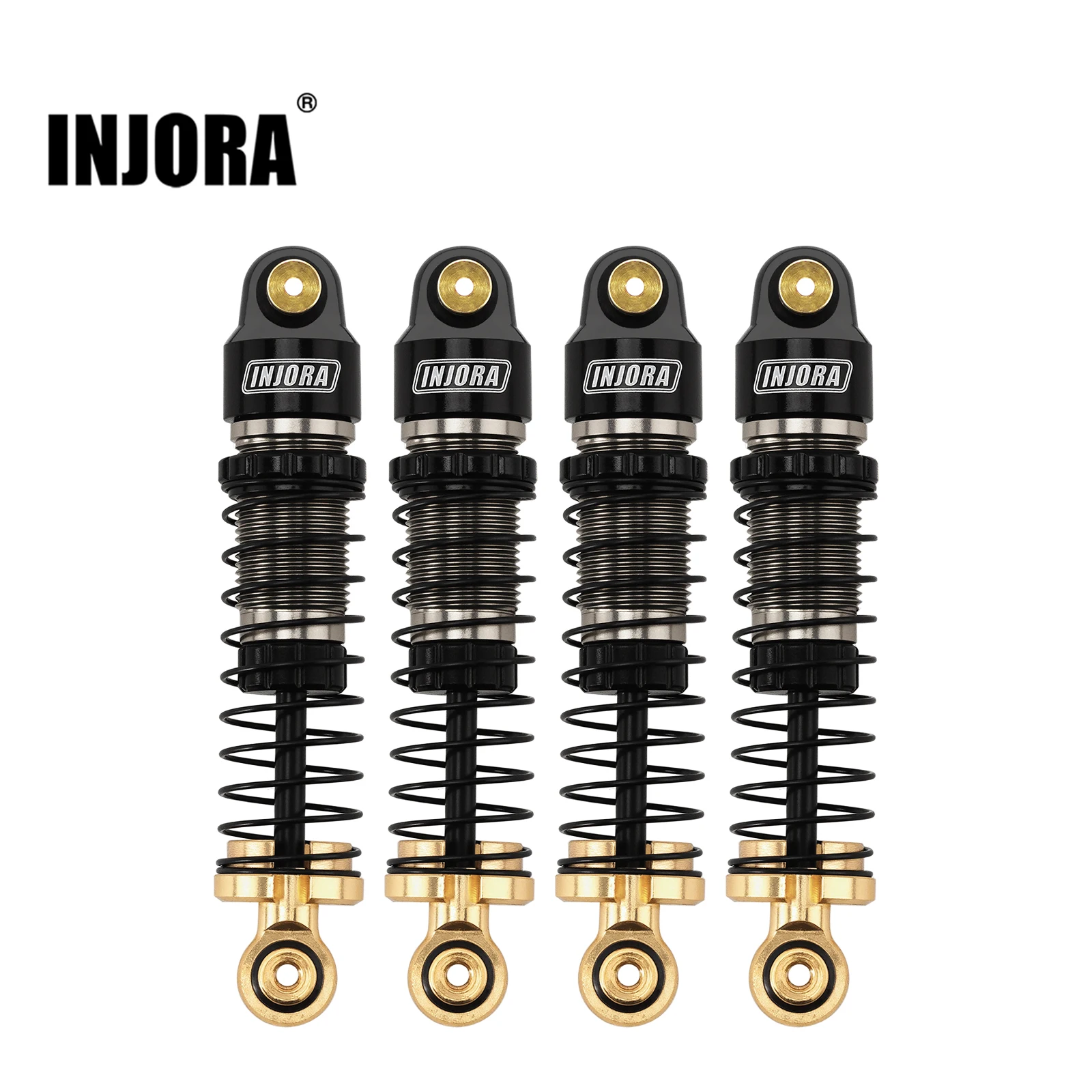 INJORA 36mm 40mm Big Bore Oil Shock Absorber for 1/24 RC Crawler SCX24 FCX24M