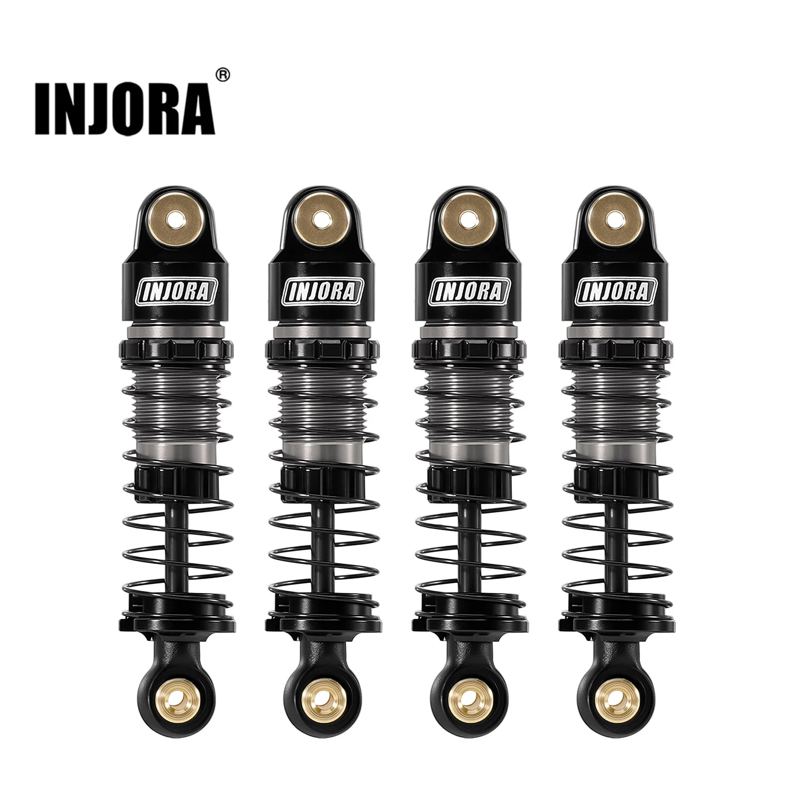 INJORA 36mm 40mm Big Bore Oil Shock Absorber for 1/24 RC Crawler SCX24 FCX24M