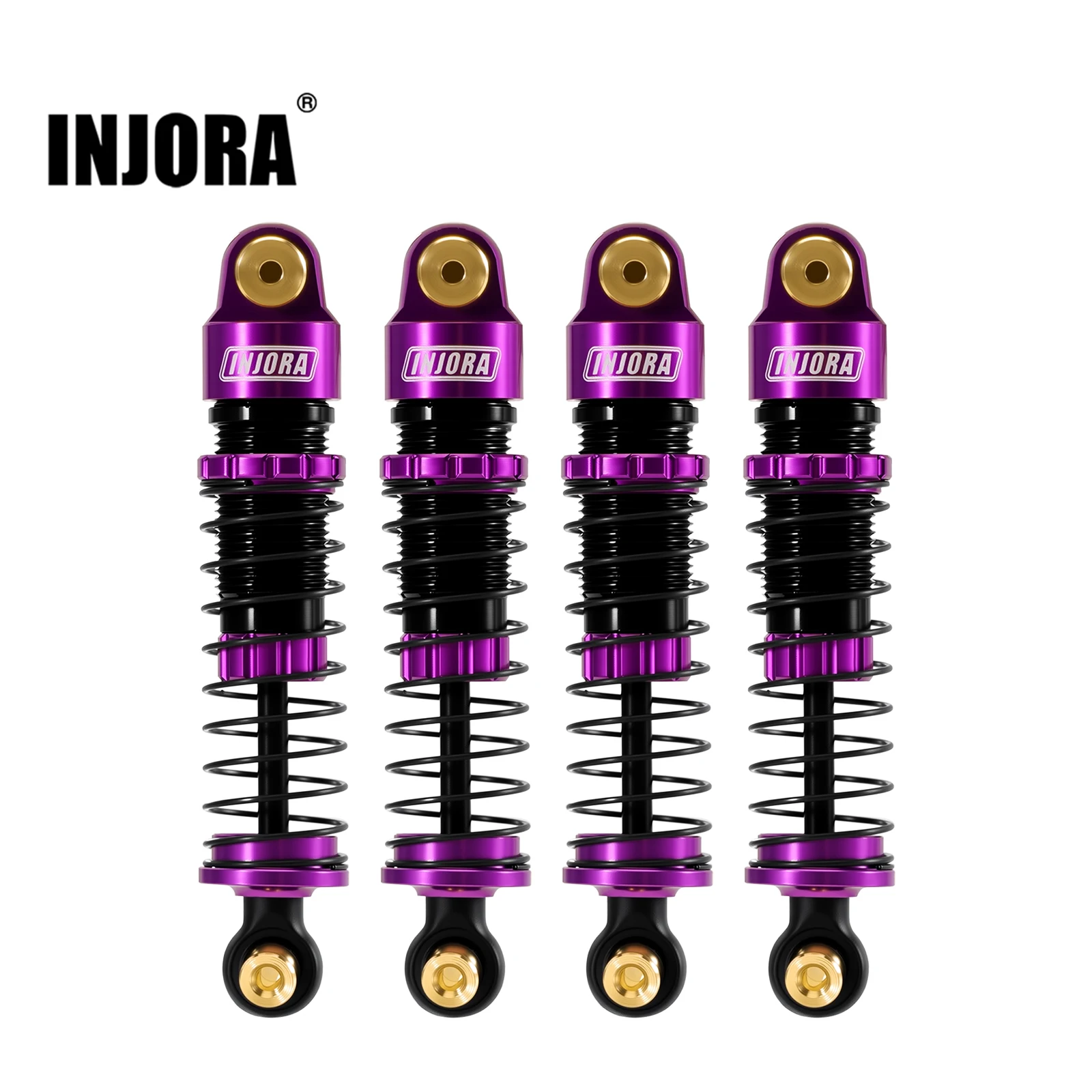 INJORA 36mm 40mm Big Bore Oil Shock Absorber for 1/24 RC Crawler SCX24 FCX24M