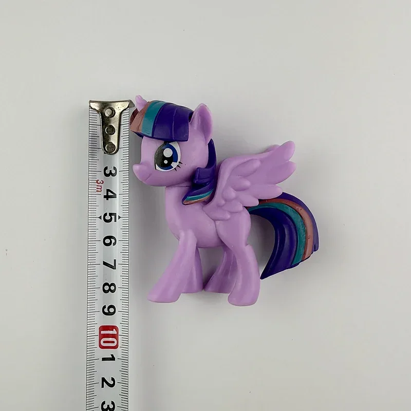 6pcs My Little Pony Action Figures Toy 8cm Cartoon Anime Twilight Sparkle Model Doll Room Decoration Birthday Gift for Children