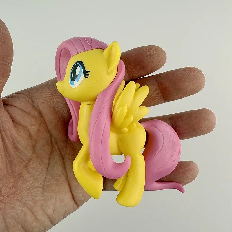 6pcs My Little Pony Action Figures Toy 8cm Cartoon Anime Twilight Sparkle Model Doll Room Decoration Birthday Gift for Children