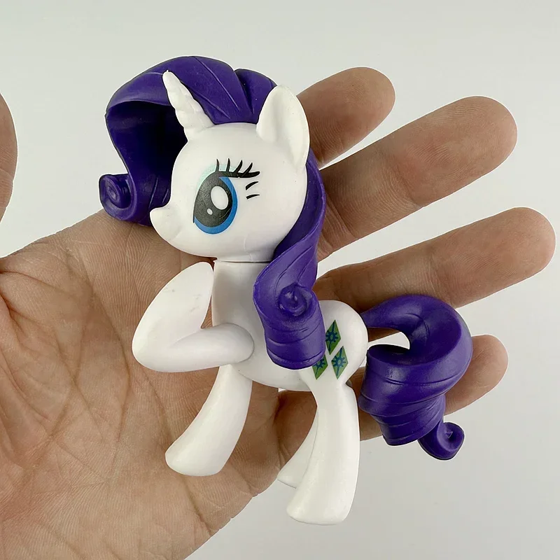 6pcs My Little Pony Action Figures Toy 8cm Cartoon Anime Twilight Sparkle Model Doll Room Decoration Birthday Gift for Children