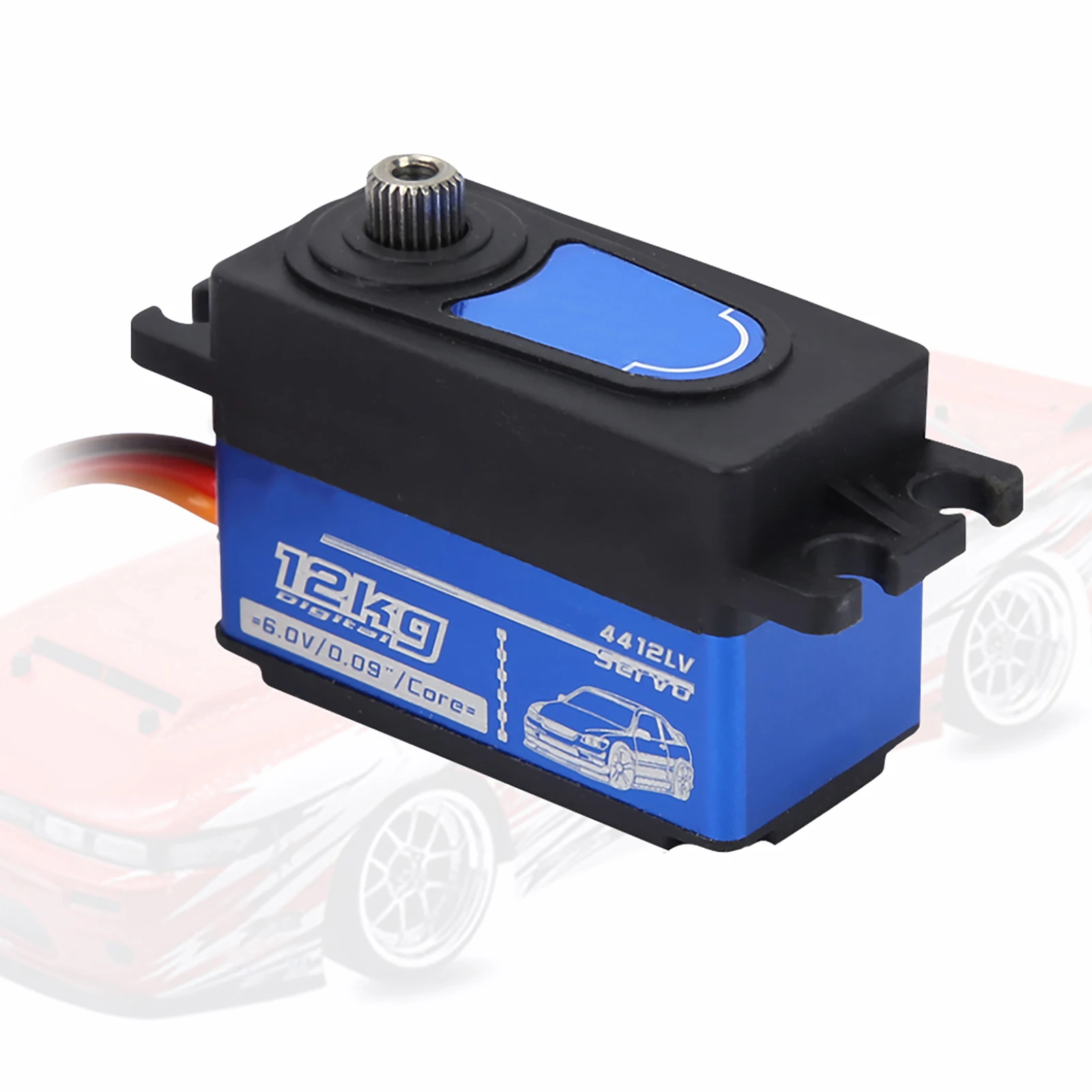 Digital Servo for RV 1:10 Remote Control Drift SPT4412LV 12KG Digital Servo Large Torsion Metal Gear for RV Metal Digital Servo