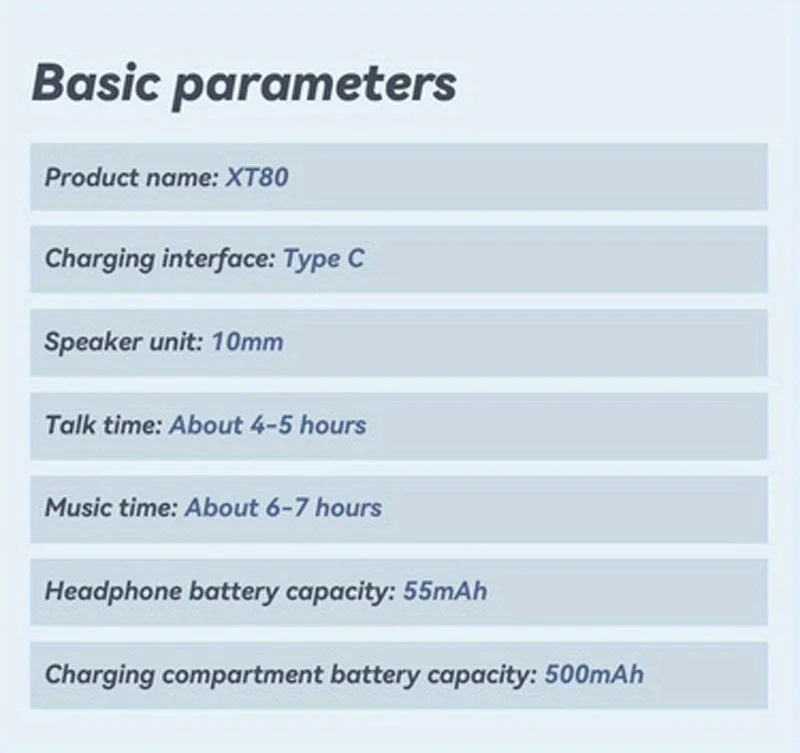 Lenovo XT80 Bluetooth 5.3 Earphones True Wireless Headphones with Mic Button Control Noise Reduction Earhooks Waterproof Headset